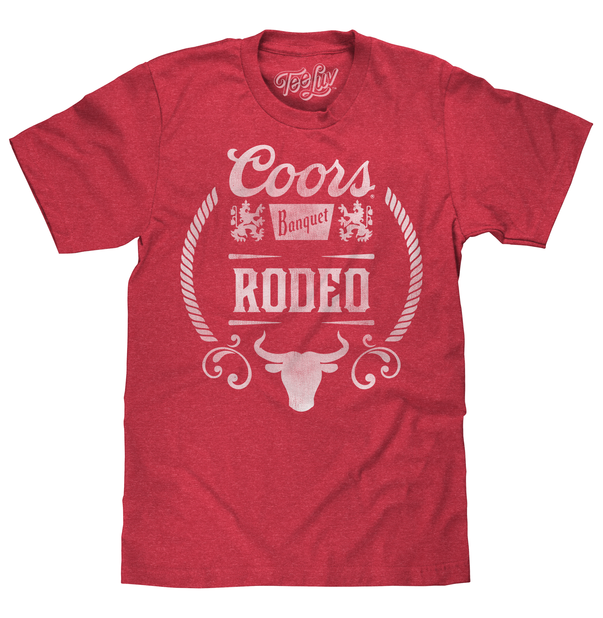 Coors Banquet Rodeo Bull Logo T-Shirt - Red