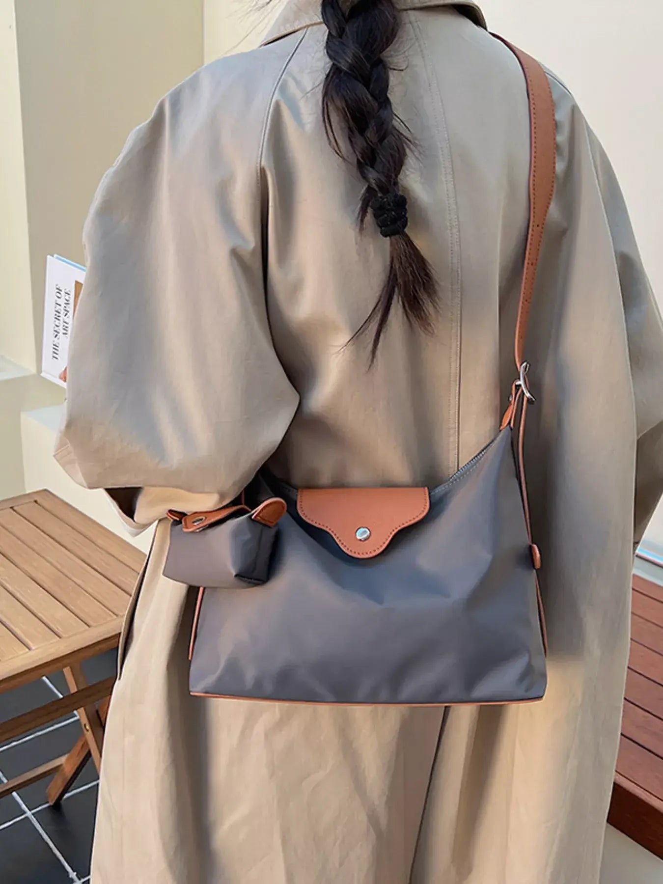Hobo Crossbody Bag with Coin Purse - Trendsi - Flyclothing LLC