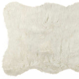 2' X 3' Off White Faux Sheepskin Shag Area Rug - Homeroots - Flyclothing LLC