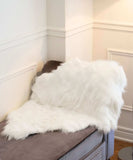 2' X 3' Off White Faux Sheepskin Shag Area Rug - Homeroots - Flyclothing LLC