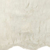 2' X 3' Off White Faux Sheepskin Shag Area Rug - Homeroots - Flyclothing LLC