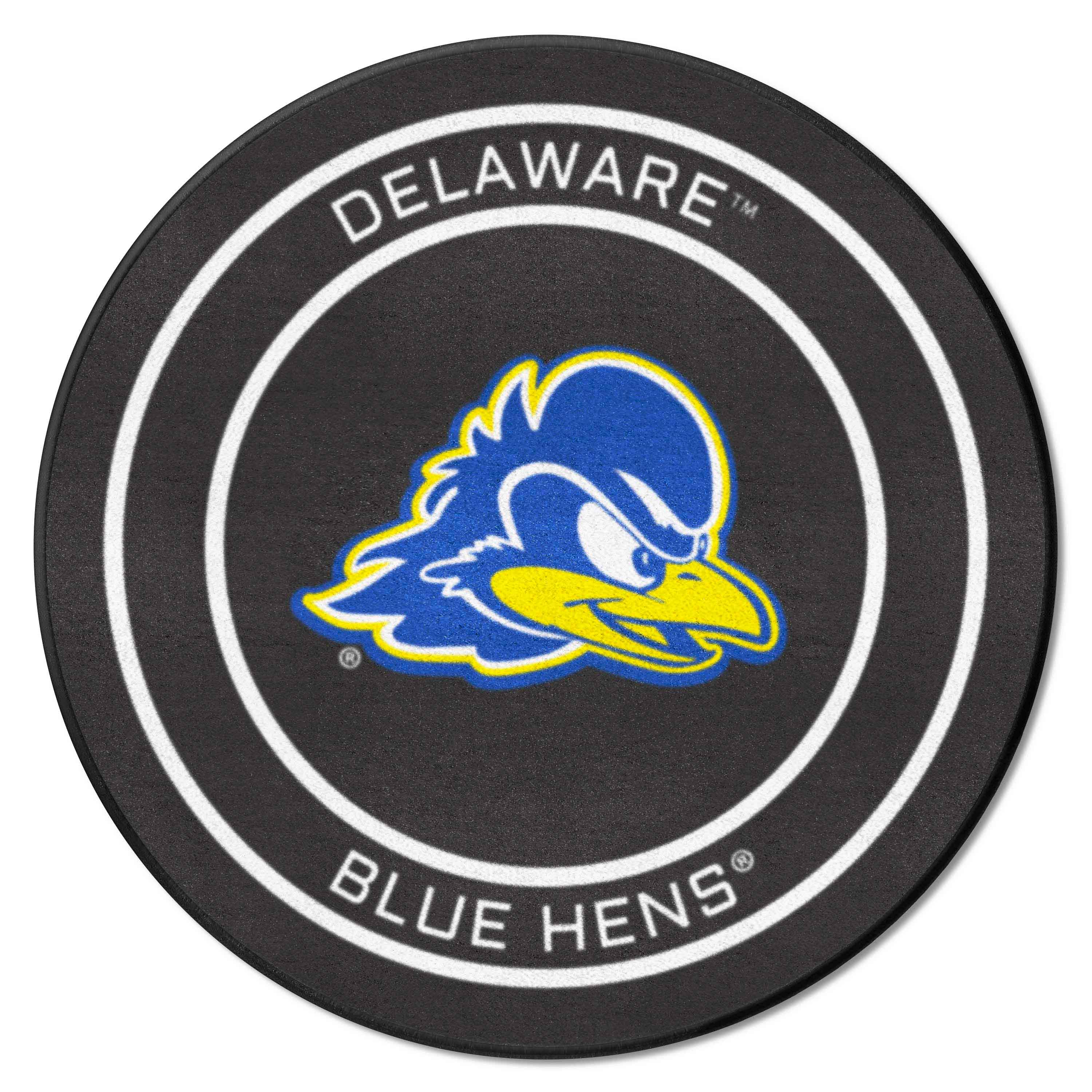 Delaware Hockey Puck Rug - 27in. Diameter - Delaware