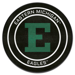 Eastern Michigan Hockey Puck Rug - 27in. Diameter - Eastern Michigan