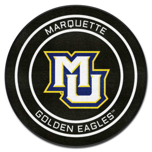 Marquette Hockey Puck Rug - 27in. Diameter - Marquette