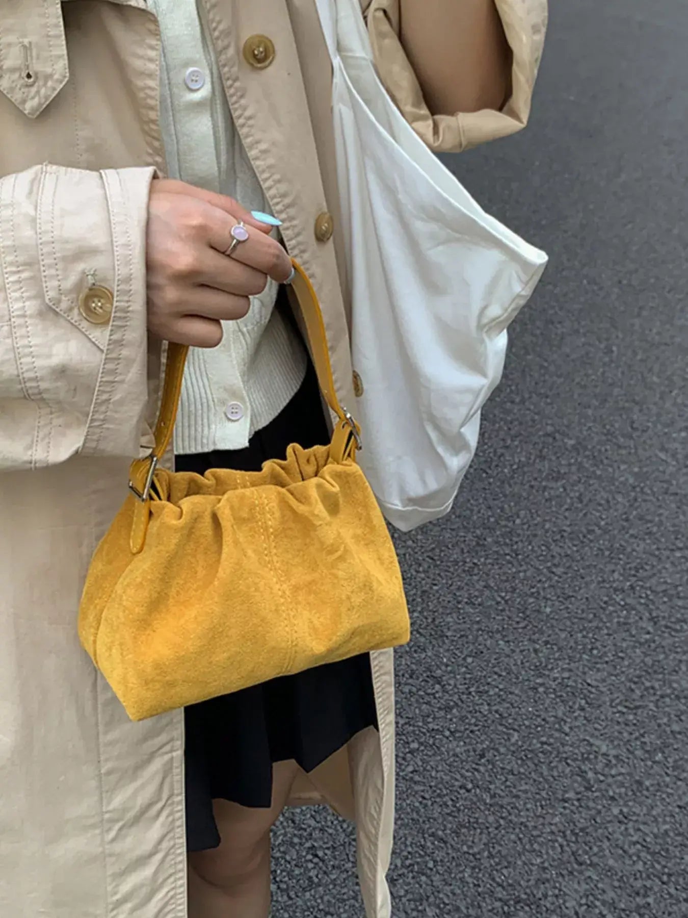 Suede Adjustable Strap Crossbody Bag - Trendsi - Flyclothing LLC