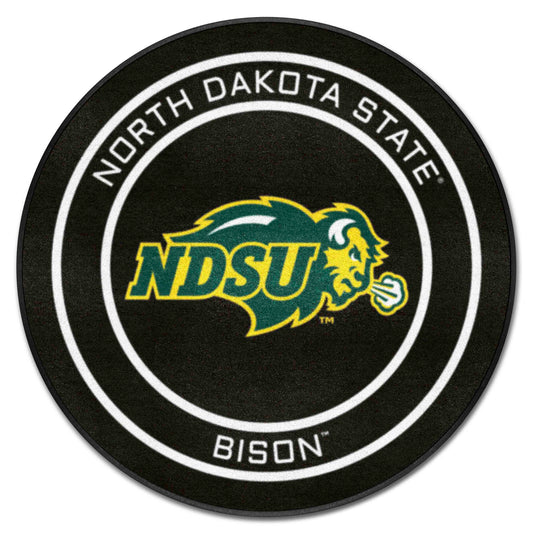 North Dakota State Hockey Puck Rug - 27in. Diameter - North Dakota State