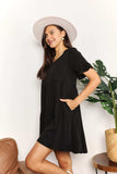 Mandy V-Neck Flounce Sleeve Tiered Dress - Trendsi - Flyclothing LLC