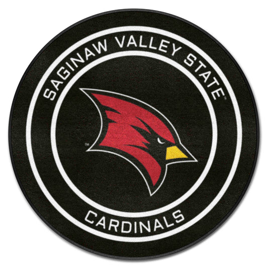 Saginaw Valley State Hockey Puck Rug - 27in. Diameter