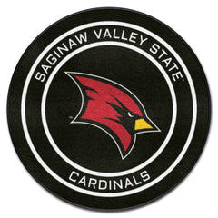 Saginaw Valley State Hockey Puck Rug - 27in. Diameter - Saginaw Valley State