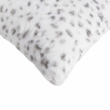 Set of Two 18" Brown and White Faux Fur Throw Pillow - Homeroots - Flyclothing LLC