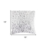 Set of Two 18" Brown and White Faux Fur Throw Pillow - Homeroots - Flyclothing LLC