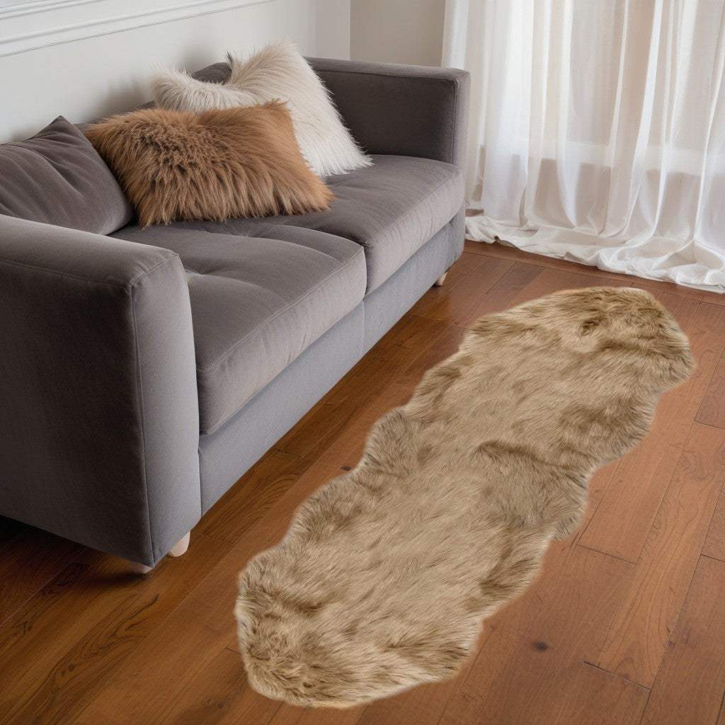 Tan Animal Print Area Rug - Homeroots - Flyclothing LLC