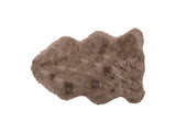24" X 36" Taupe Sheepskin Single Long-Haired - Rug - Homeroots