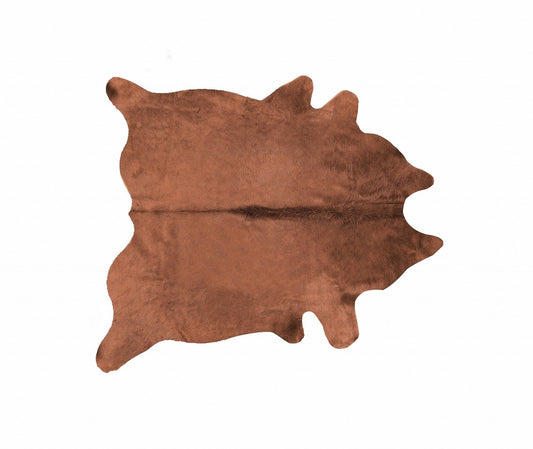 72" X 84" Brown Cowhide  Rug - Homeroots