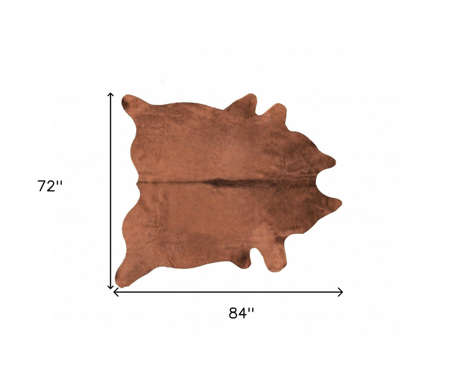72" X 84" Brown Cowhide Rug - Homeroots - Flyclothing LLC