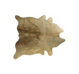 6' X 7' Gold Genuine Cowhide Area Rug - Homeroots
