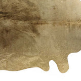 6' X 7' Gold Genuine Cowhide Area Rug - Homeroots