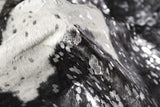 72" X 84" Silver Black & White Cowhide Rug - Homeroots - Flyclothing LLC
