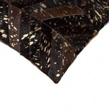 18" X 18" X 5" Chocolate And Gold  Pillow - Homeroots