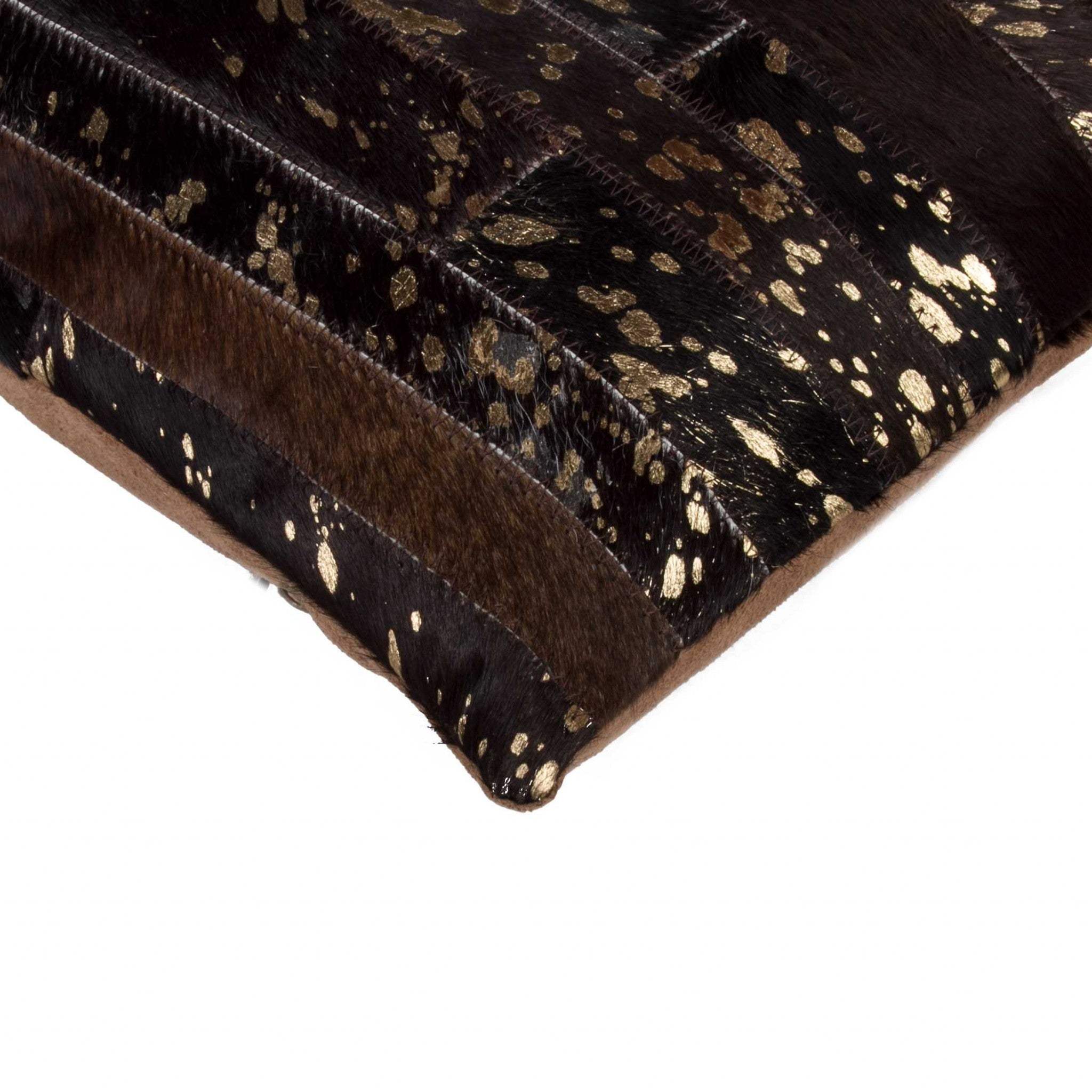 12 X 20 Chocolate Cowhide Throw Pillow - Homeroots - Flyclothing LLC