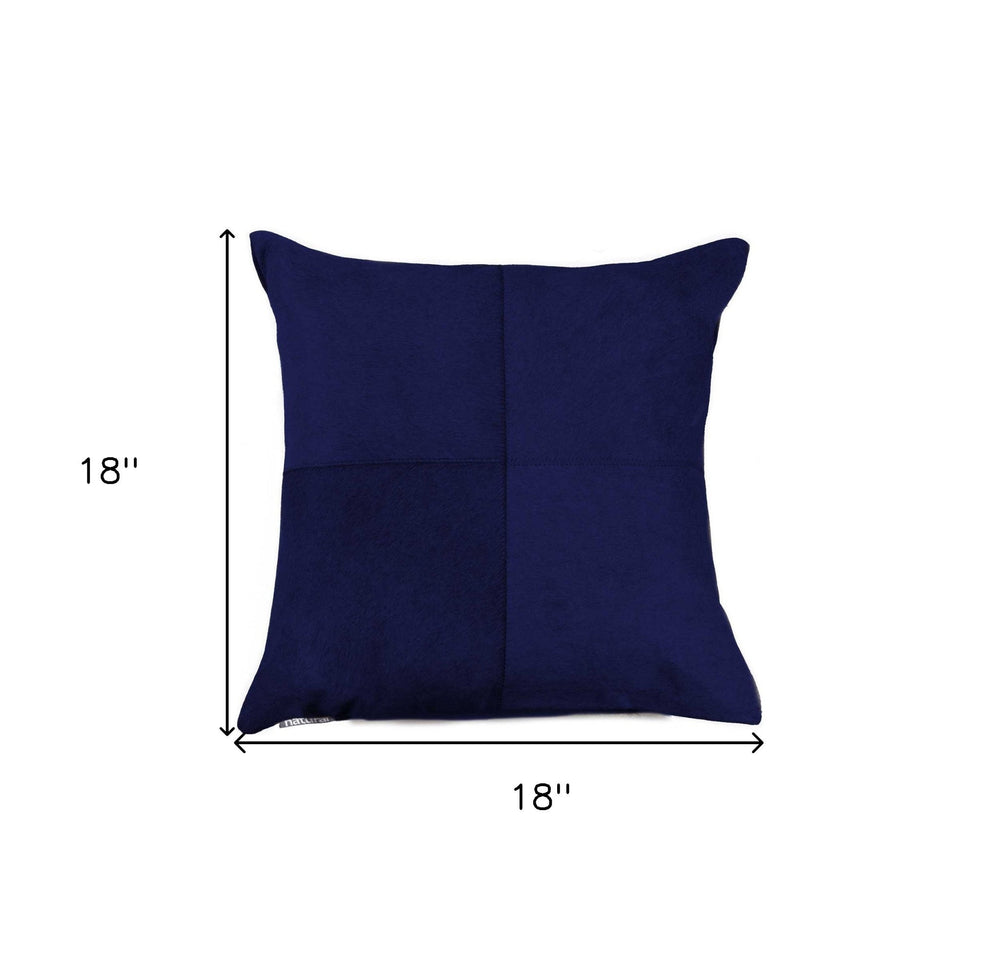 18" X 18" X 5" Navy Pillow - Homeroots - Flyclothing LLC