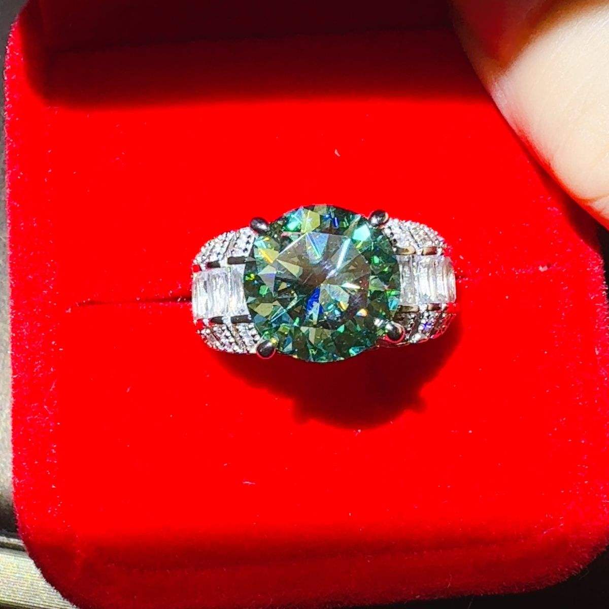 5 Carat Moissanite 925 Sterling Silver Ring - Trendsi - Flyclothing LLC