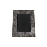 4" x 6" Gray Cowhide Tabletop Picture Frame - Homeroots
