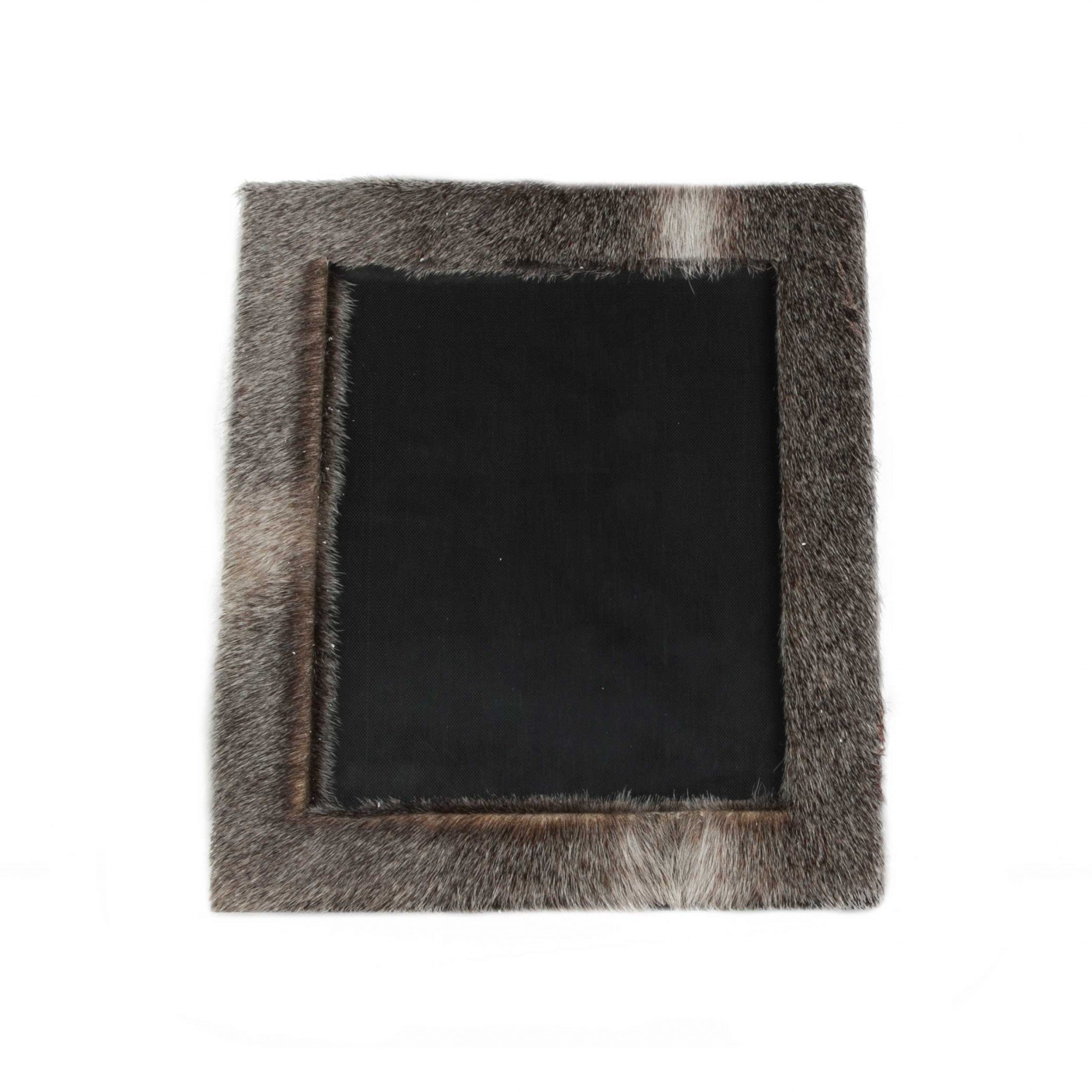 8" x 10" Gray Cowhide Tabletop Picture Frame