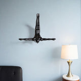 7" Black Diver Resin Wall Decor - Homeroots