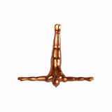 7" Bronze Diver Resin Wall Decor - Homeroots