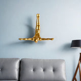 7" Gold Diver Resin Wall Decor - Homeroots