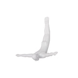 7" White Diver Resin Wall Decor - Homeroots
