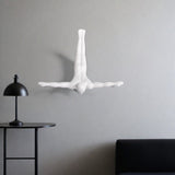 7" White Diver Resin Wall Decor - Homeroots