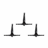 Set of Three 7" Black Diver Resin Wall Decor - Homeroots - Flyclothing LLC