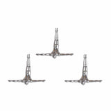 Set of Three 7" Silver Divers Resin Wall Decor - Homeroots - Flyclothing LLC