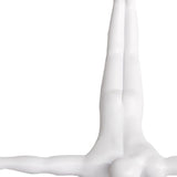 Set of Three 7" White Divers Resin Wall Decor - Homeroots - Flyclothing LLC
