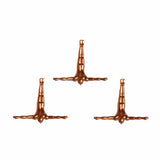 Set of Three 7" Bronze Divers Resin Wall Decor - Homeroots