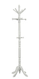 White Solid Wood Coat Rack With Triple Tiered Coat Stand - Homeroots