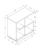 24" Espresso Wood End Table With Four Shelves - Homeroots - Flyclothing LLC