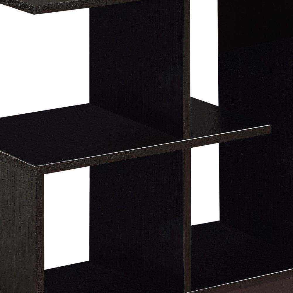 24" Espresso Wood End Table With Four Shelves - Homeroots - Flyclothing LLC