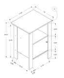 24" Espresso Nightstand - Homeroots