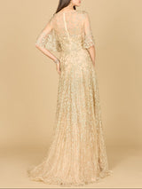 Lara 33277 - Cape Sleeve Mother's Gown