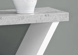 36" Gray and White Abstract Console Table With Shelves - Homeroots