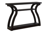 47" Espresso Floor Shelf Console Table With Storage - Homeroots