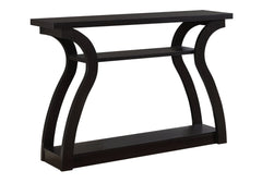 47" Espresso Floor Shelf Console Table With Storage - Homeroots