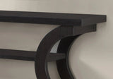 47" Espresso Floor Shelf Console Table With Storage - Homeroots