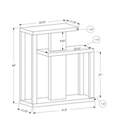 32" Taupe Free form Floor Shelf Console Table With Storage - Homeroots - Flyclothing LLC
