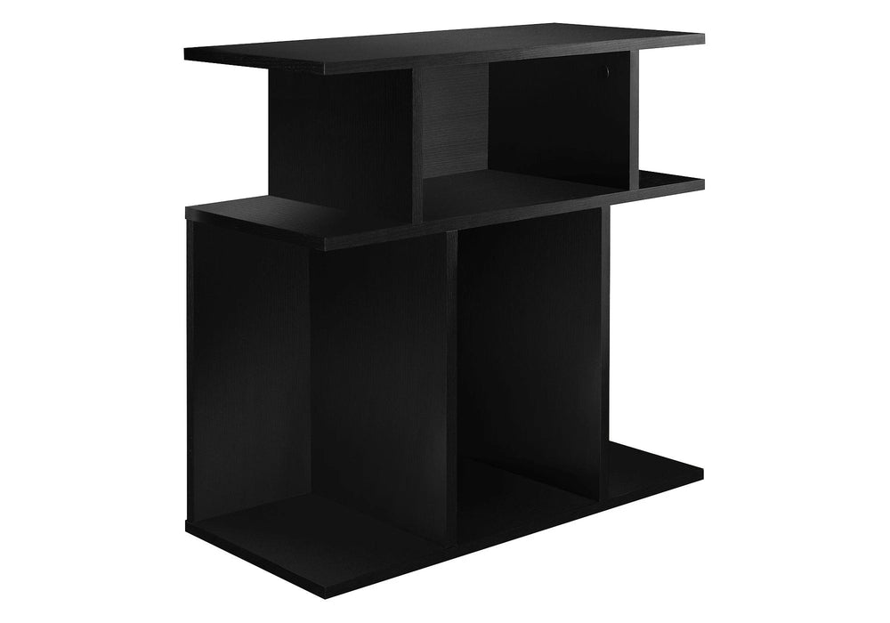 24" Black Wood End Table With 6 - Homeroots