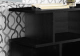 24" Black Wood End Table With 6 - Homeroots