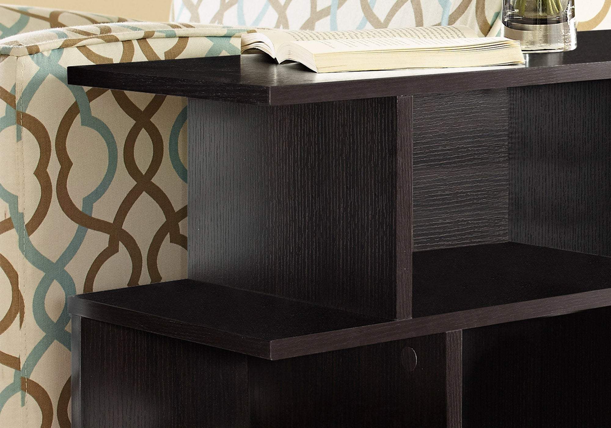 24" Brown Wood End Table With 6 - Homeroots - Flyclothing LLC